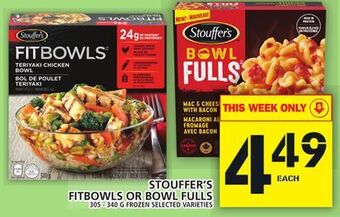 Food Basics Stouffer's fitbowls or bowl fulls offer