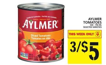 Food Basics Aylmer tomatoes offer