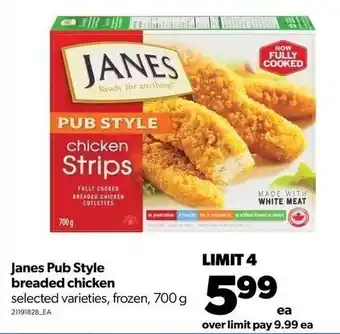 Real Canadian Superstore Janes pub style breaded chicken 700g offer