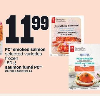 Independent Grocer Pc® smoked salmon, 150 g offer
