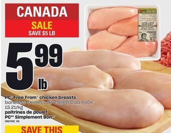 Independent Grocer Pc® free from® chicken breasts offer