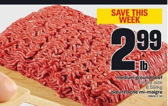 Independent Grocer Medium ground beef offer