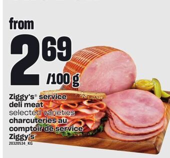 Independent Grocer Ziggy's® service deli meat offer