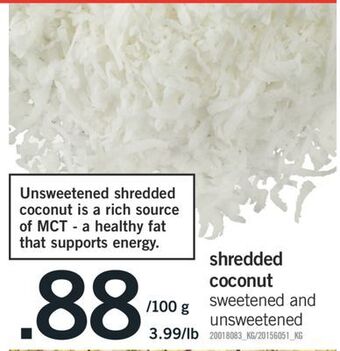 Fortinos Shredded coconut offer