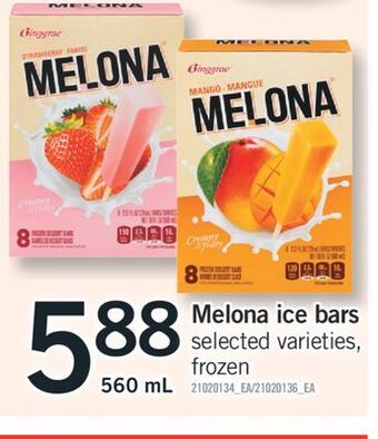 Fortinos Melona ice bars, 560 ml offer