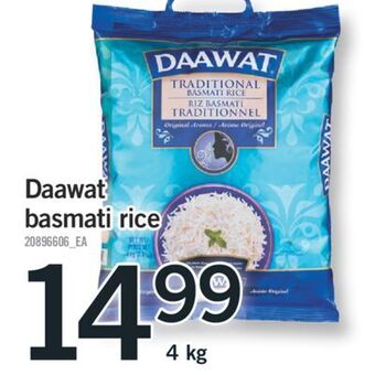 Fortinos Daawat basmati rice, 4 kg offer