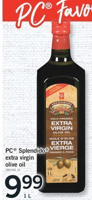 Fortinos Pc® splendido® extra virgin olive oil, 1 l offer