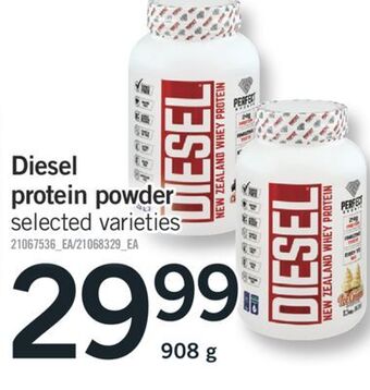 Fortinos Diesel protein powder, 908 g offer