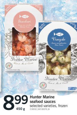 Fortinos Hunter marine seafood sauces, 450 g offer