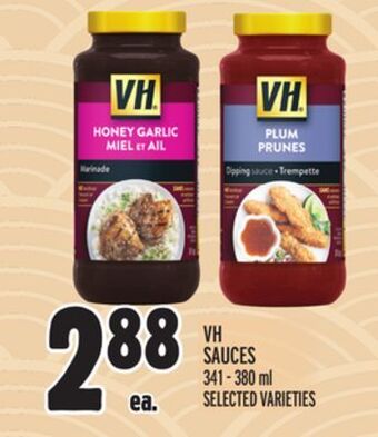 Metro Vh sauces offer