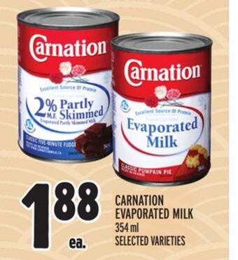 Metro Carnation evaporated milk offer