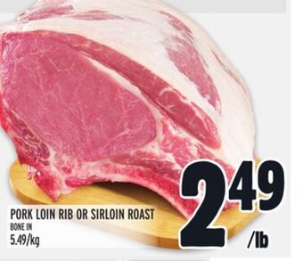 Metro Pork loin rib or sirloin roast offer