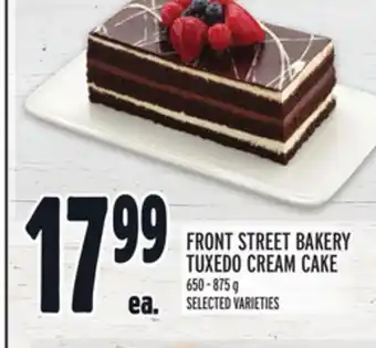 Metro Front street bakery tuxedo cream cake offer