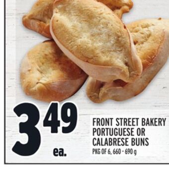Metro Front street bakery portuguese or calabrese buns offer