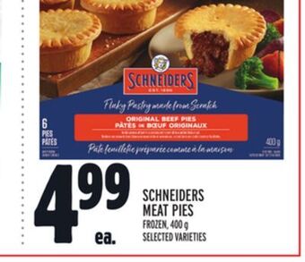 Metro Schneiders meat pies offer