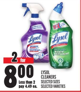 Metro Lysol cleaners offer