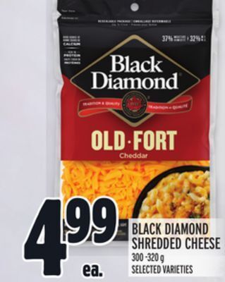 Metro Black diamond shredded cheese offer