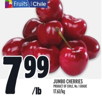Metro Jumbo cherries offer