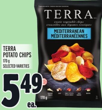 Metro Terra potato chips offer