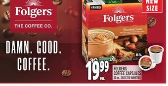 Metro Folgers coffee capsules offer