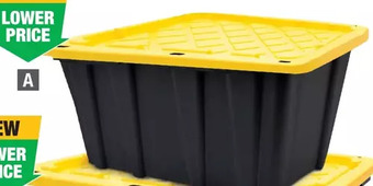 Home Depot Hdx strong box 45l offer