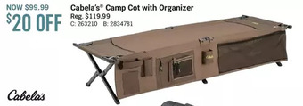 Cabela's Cabela's camp cot with organizer offer