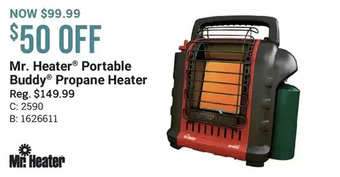 Cabela's Mr. heater portable buddy propane heater offer