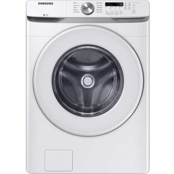 Home Depot Samsung 5.2 cu. ft. high-efficiency front load washer in white offer