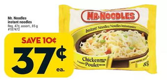 Giant Tiger Mr. noodles instant noodles offer