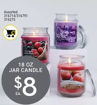 Giant Tiger 18 oz jar candle offer