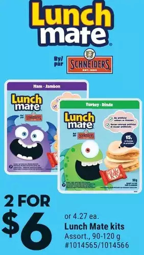 Giant Tiger Lunch mate kits offer