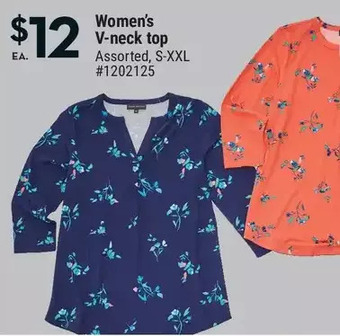 Giant Tiger Women's v-neck top offer
