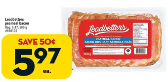 Giant Tiger Leadbetters peameal bacon offer