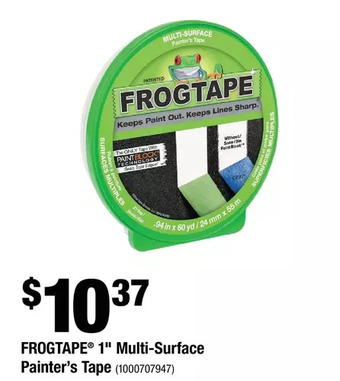 Home Depot Frogtape 1" multi-surface painter's tape offer