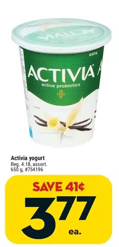 Giant Tiger Activia yogurt offer