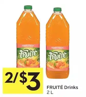 Foodland Fruité drinks offer