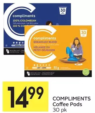 Foodland Compliments coffee pods offer