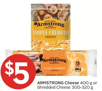 Foodland Armstrong cheese or shredded cheese offer