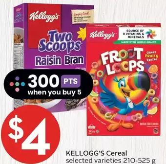 Foodland Kellogg's cereal offer