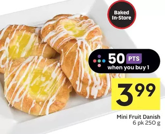 Foodland Mini fruit danish offer