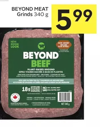 Foodland Beyond meat grinds offer