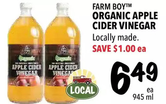 Farm Boy Farm boy organic apple cider vinegar offer