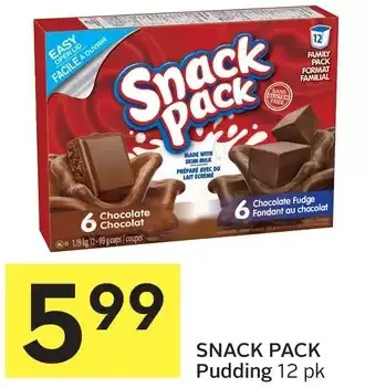 Foodland Snack pack pudding offer