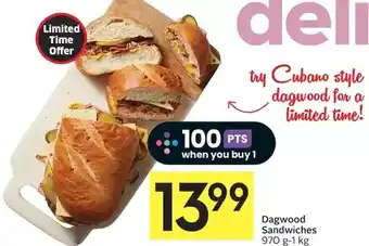 Foodland Dagwood sandwiches offer