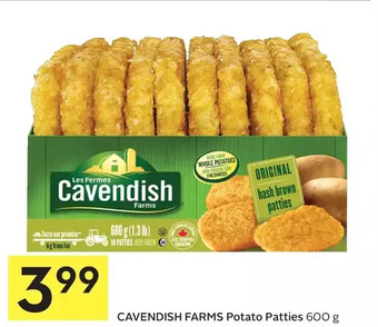 Foodland Cavendish farms potato patties offer