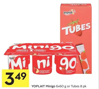 Foodland Yoplait minigo or tubes offer
