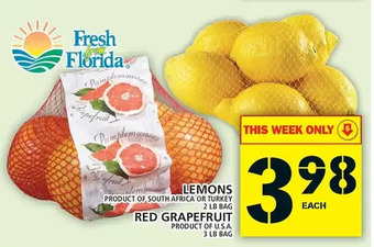 Food Basics Lemons | red grapefruit offer