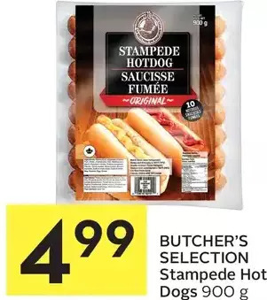 Foodland Butcher's selection stampede hot dogs offer