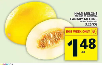 Food Basics Hami melons | canary melons offer