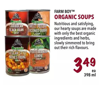 Farm Boy Farm boy organic soups offer
